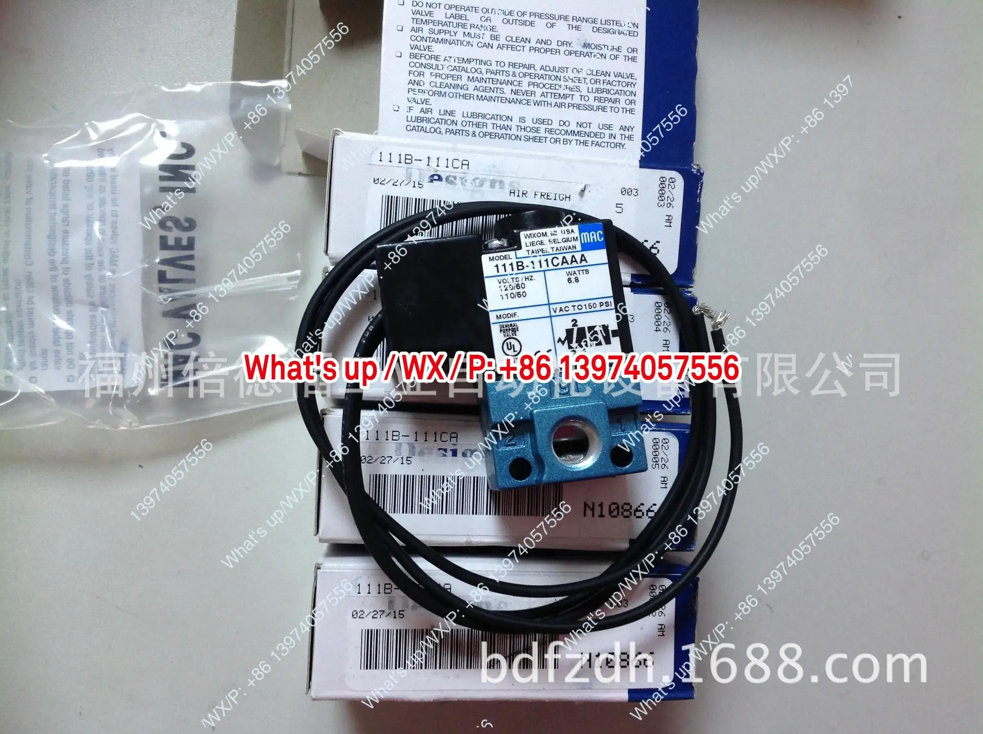 오리지널 솔레노이드 밸브 111B-111CA/111B-111CAAA
