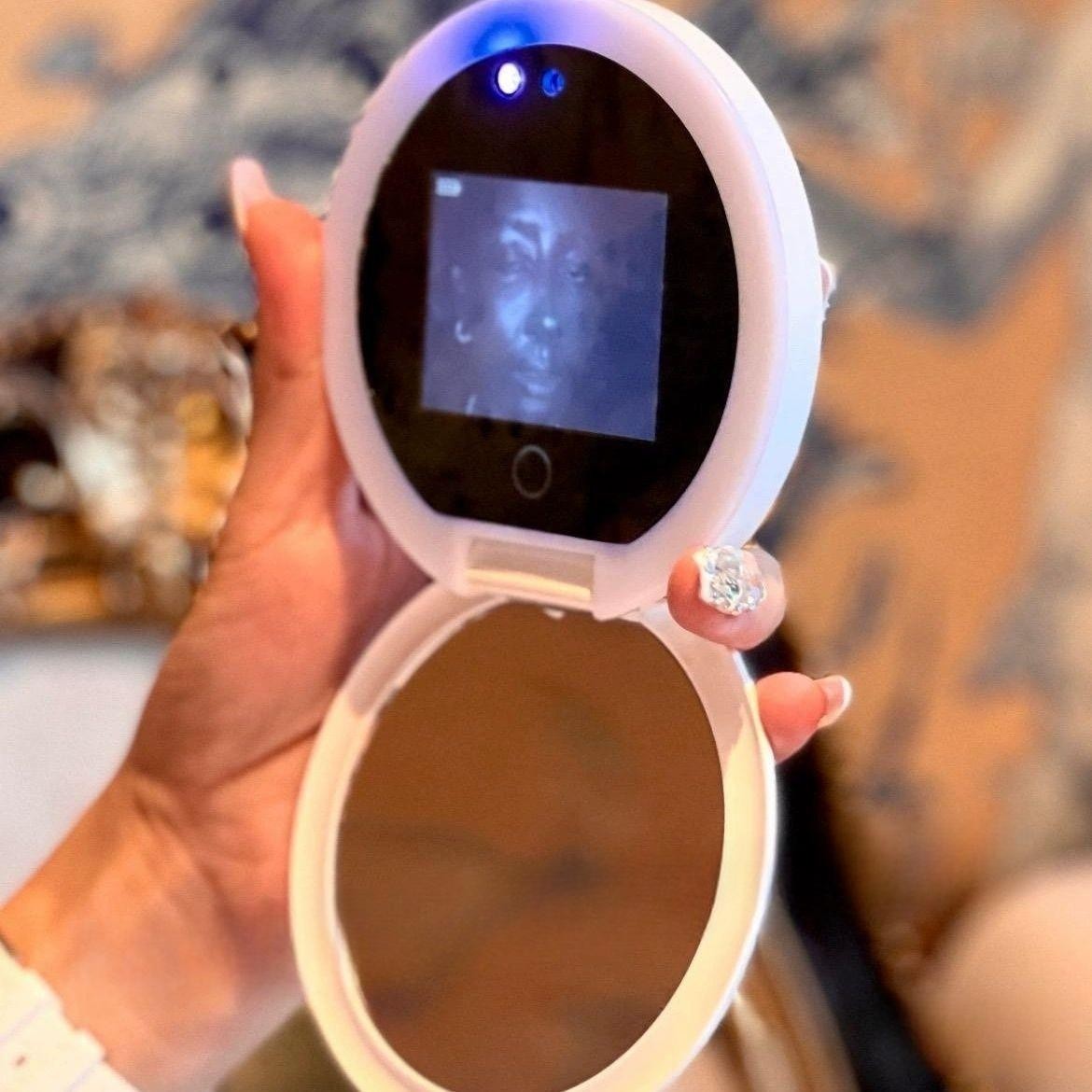 자외선카메라 차단확인 미러 기능 UV 메이크업 선크림 스마트 자외선 차단 메이크업 거울 - 상품 이미지