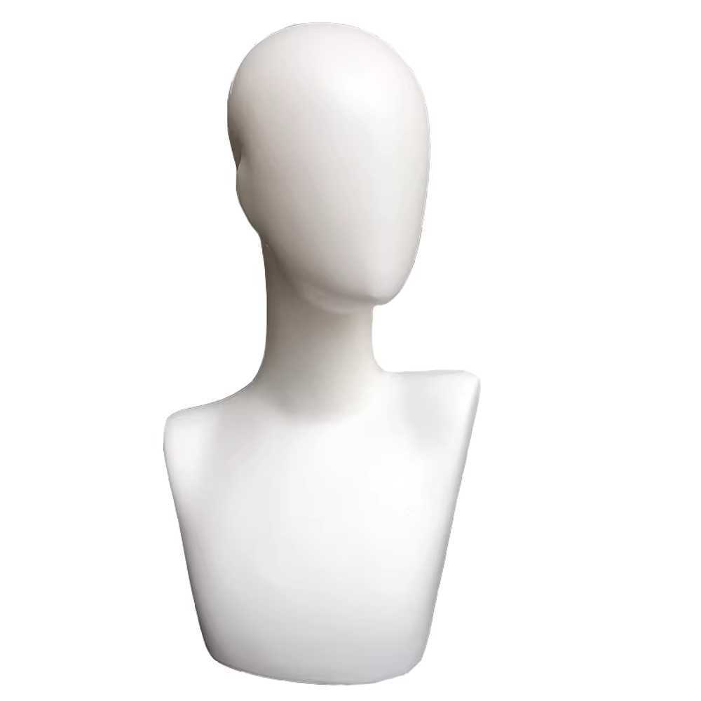 여성 모자 마네킹 가발 거치대 두상 얼굴 머리 모형 55cm - 상품 이미지