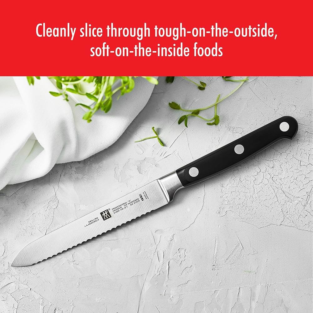 ZWILLING 전문가용 S 12.7cm(5인치) 톱니 유틸리티 나이프 - 상세 이미지 3