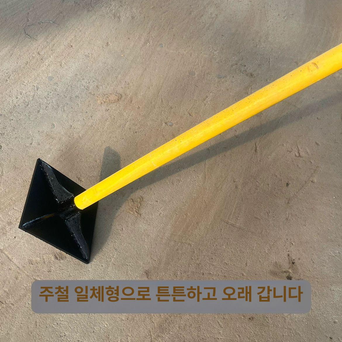 평지 도구 땅다짐기 토양 다지기 평탄화 기초 압축 래밍 트럼펫단자 농업용 흙 수동 - 상세 이미지 4