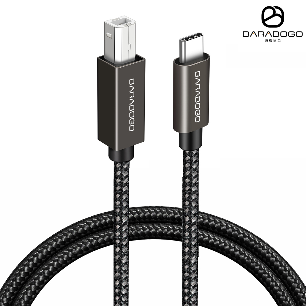 바라보고 USB C타입 to B 프린터 스캐너 연결 케이블 1.5M - 상품 이미지