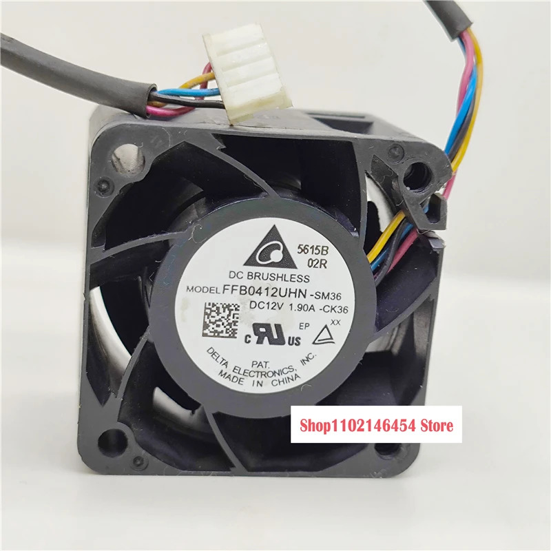 델타 FFB0412UHN-SM36 DC 12V 1.90A 4선 냉각팬1개