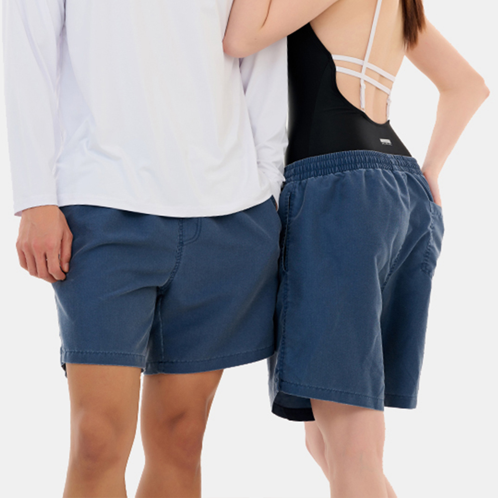 위크나인 스윔 팬츠 보드숏 남자 여자 공용 반바지 비치웨어 수영복 하의 데이 - 상품 이미지