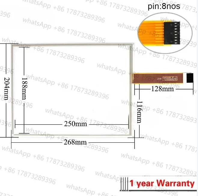 터치 스크린 패널 유리 디지타이저 GE Fanuc QuickPanel View IC754VSI12CTD IC754VSI12CTD-KJ IC754VSI12CTD-HH ES1221R