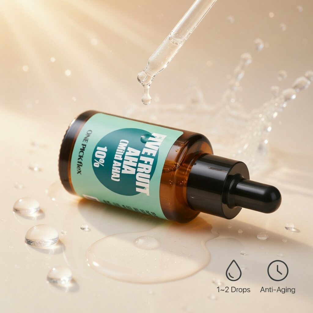 AHA 마일드아하 Five Fruit 10% 30ml 원픽플렉스 각질 피부결 모공 케어 - 상세 이미지 2