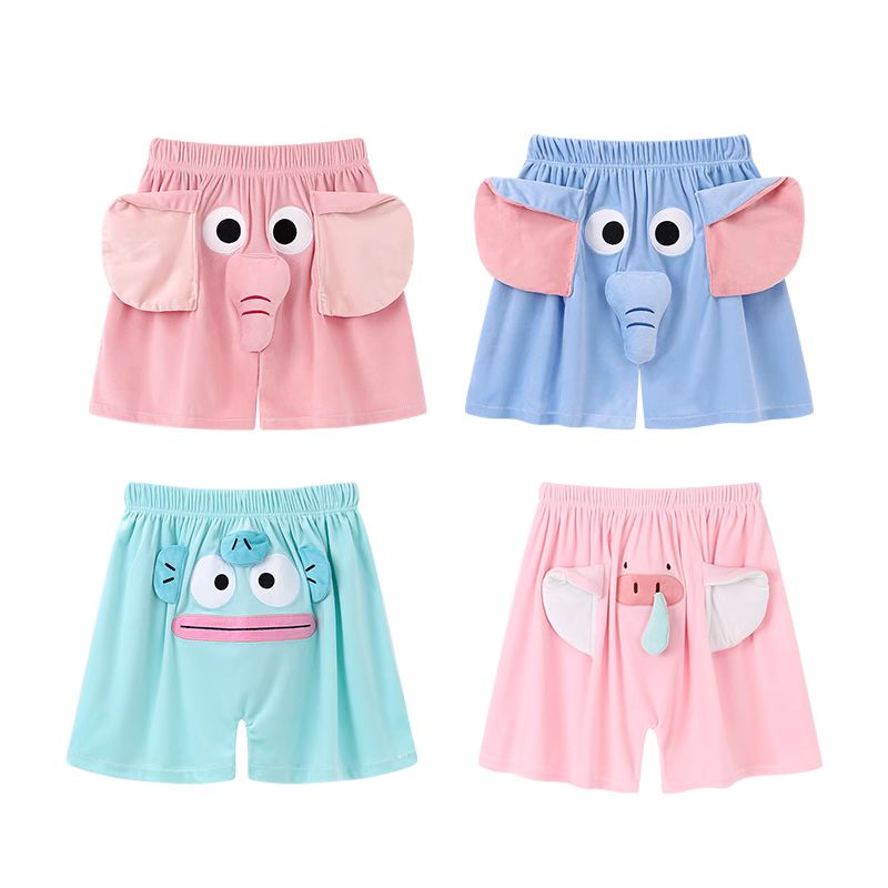 코끼리팬티 반바지 사각팬티 여름 커플잠옷 여행 빤스 - 상품 이미지