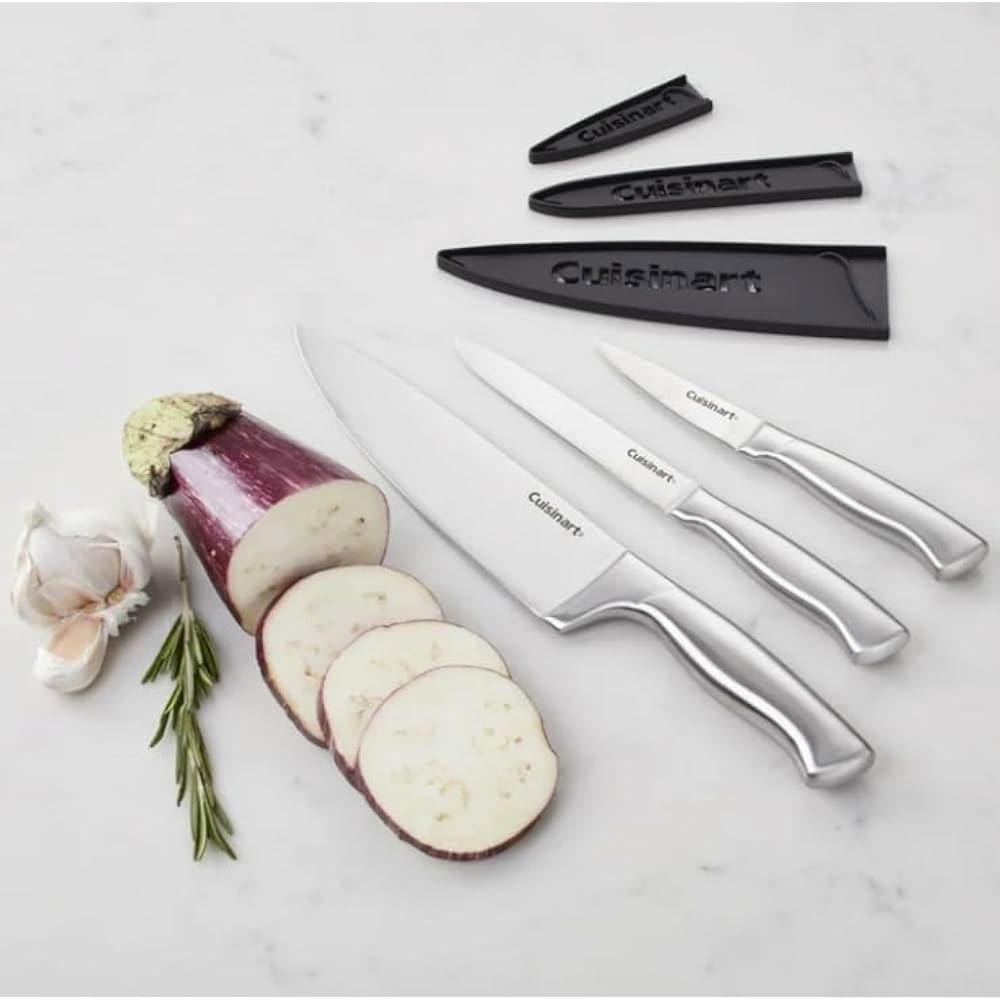 Cuisinart 3피스 스테인리스 스틸 셰프 나이프 세트 - 상세 이미지 3