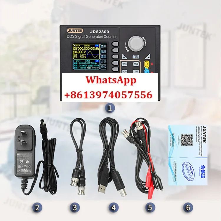 JDS2800-15MHz 내장 패널 기능 신호 발생기 DDS 듀얼 채널 소스