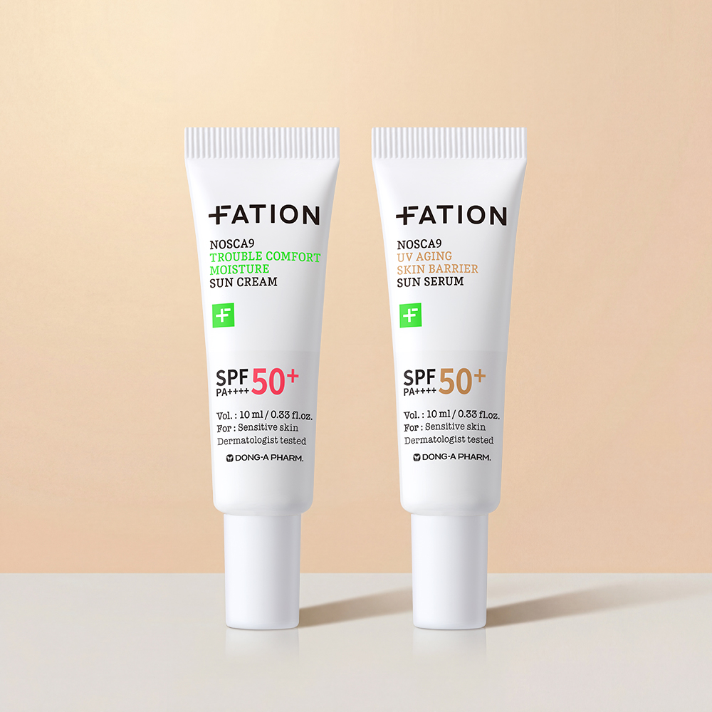 [라운지전용] 파티온 노스카나인 선케어 2종 키트(선세럼10ml+수분선크림10ml) 제품 이미지
