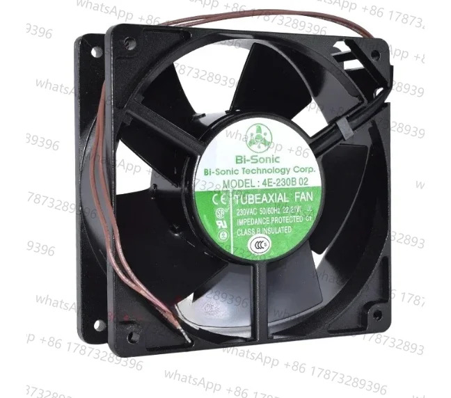 4E-230B 02 230VAC 22/21W 바이소닉 풀 메탈 고온 습기 저항 12038 AC 220V 팬 신