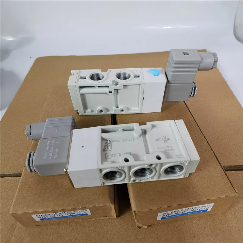 전자기 밸브 MVSC-300-4E1 금속 MINDMAN 2위치 5방향 DC24V AC220 공압 제어