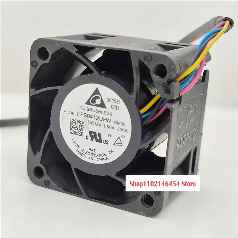 델타 FFB0412UHN-SM36 DC 12V 1.90A 4선 냉각팬1개