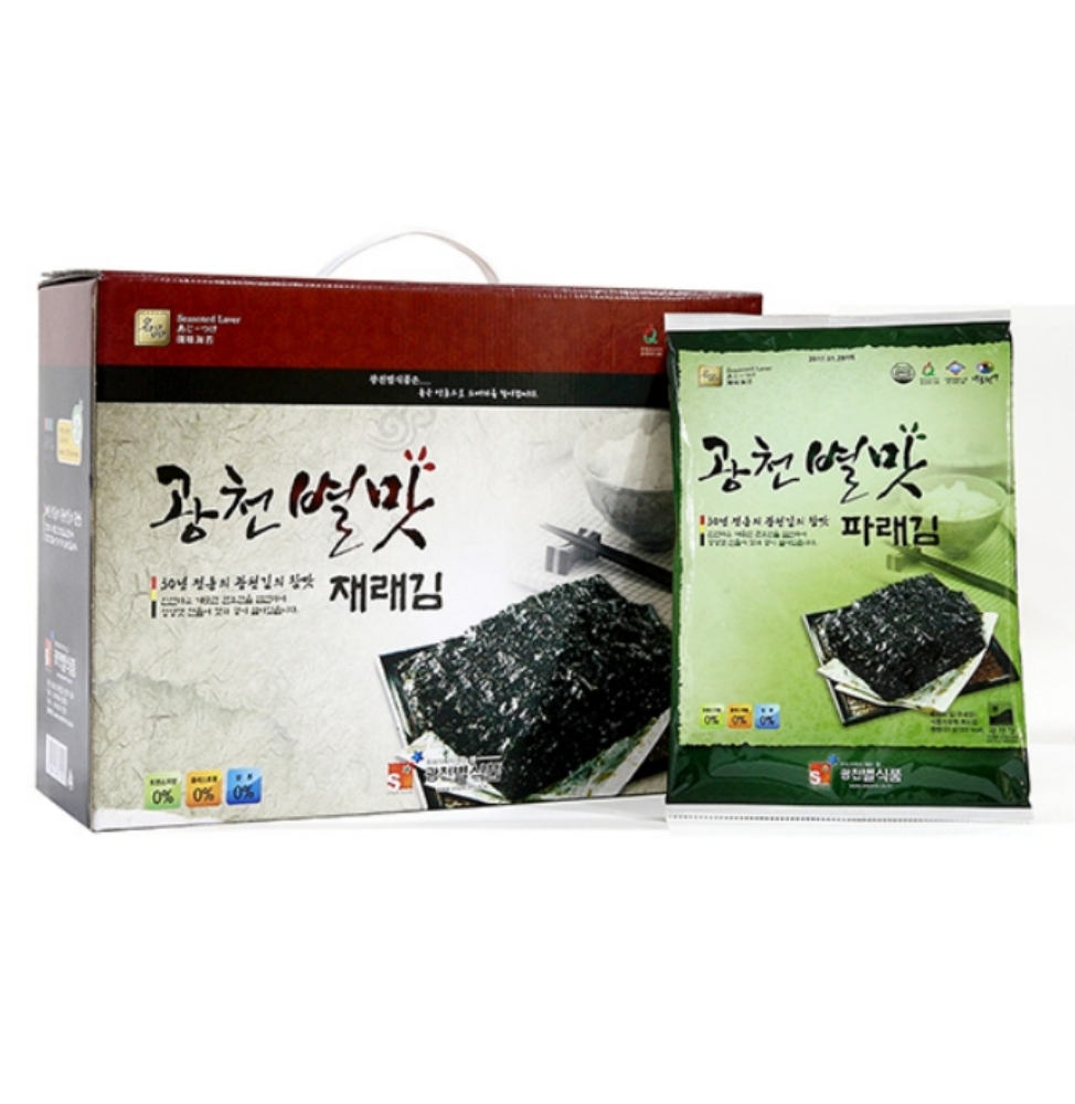 광천 별맛김 전장김 파래조미김 20g 20봉 - 상품 이미지