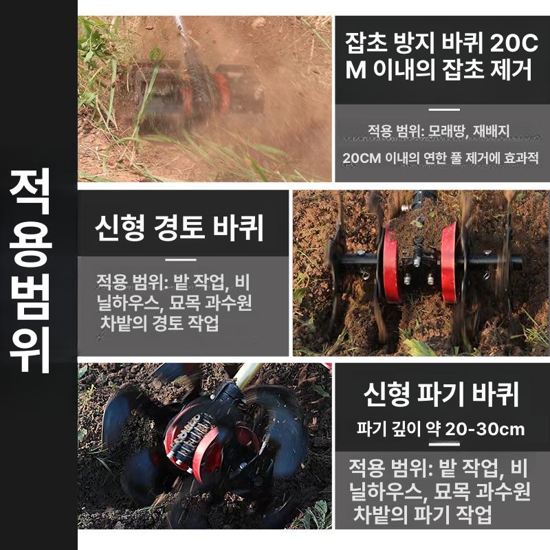 로터리날 관리기 부품 고강도 강철 소재 두둑 구굴 편복 고랑 홈파기 밭갈이용 경운기 다중 제초기 깊은경운날 1쌍 - 상세 이미지 3