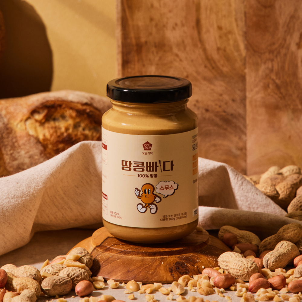 무가당 100% 땅콩버터 스무스 260g + 땅콩버터 크런치 260g - 상세 이미지 3