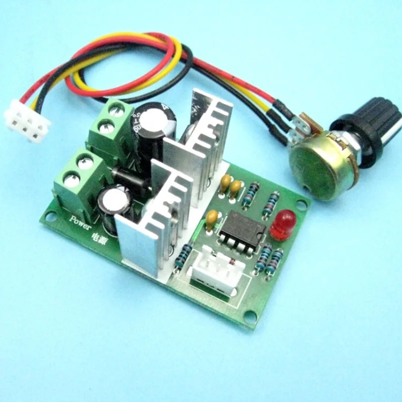 PWM DC 모터 조절기 12V-24V-36V 단방향 무단속 속도 제어 스위치
