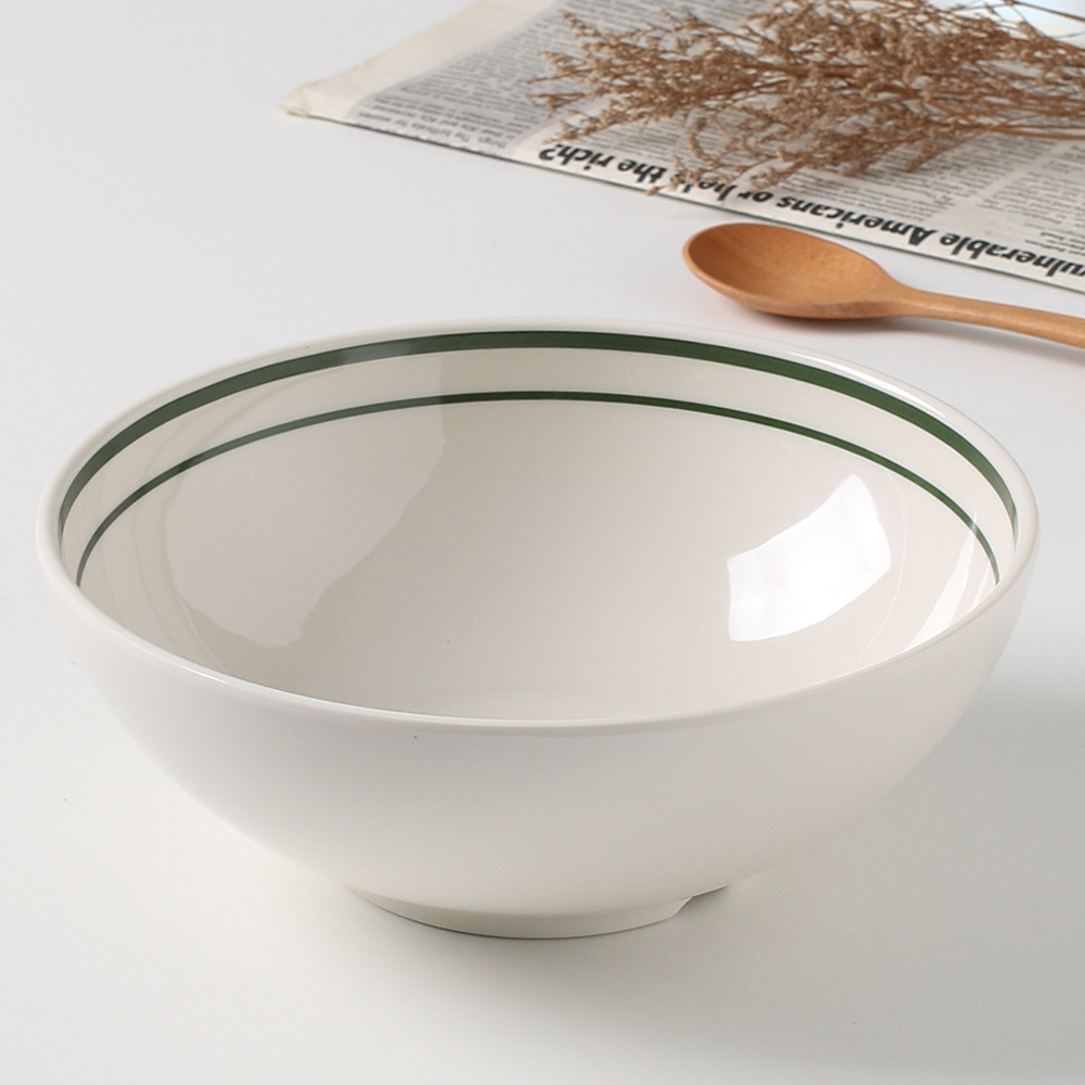 이스톤 멜라민 면기 라면 우동 국수 짜장면 짬뽕 비빔밥 그릇 21.5cm, 그린비빔 - 상세 이미지 2