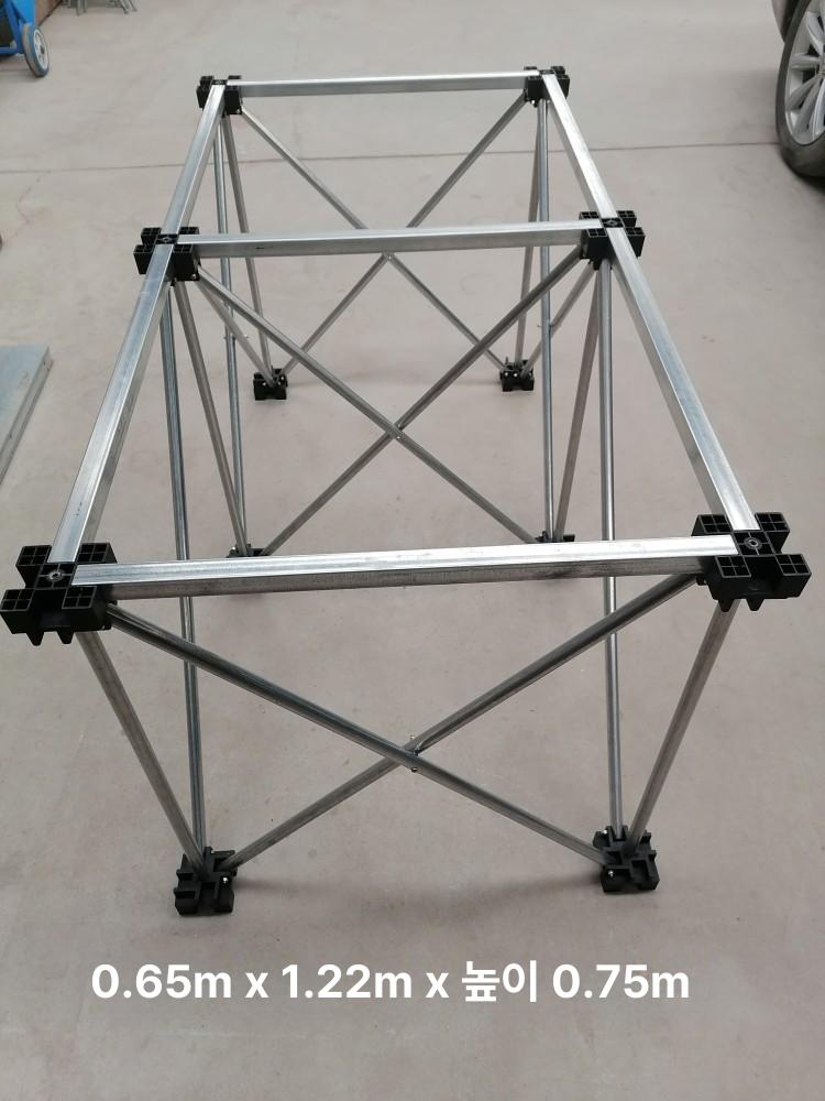 작업대 스틸 다리 타일 유리 목공용 절단 플랫폼 15다리 1.22x2.36m 가로대 75cm 이미지 7