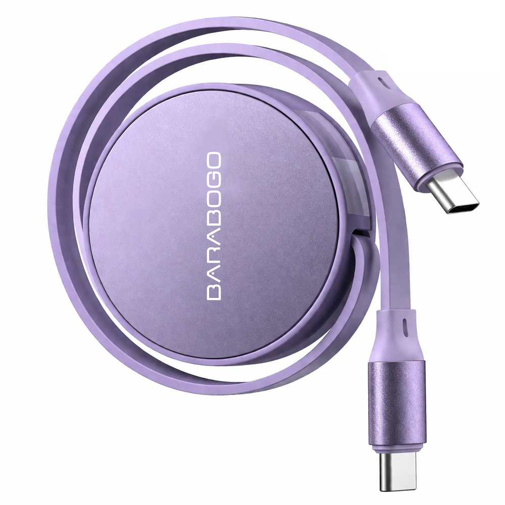 바라보고 240W C타입 릴 케이블 고속충전 USB CtoC 자동감김 충전케이블 - 상세 이미지 3
