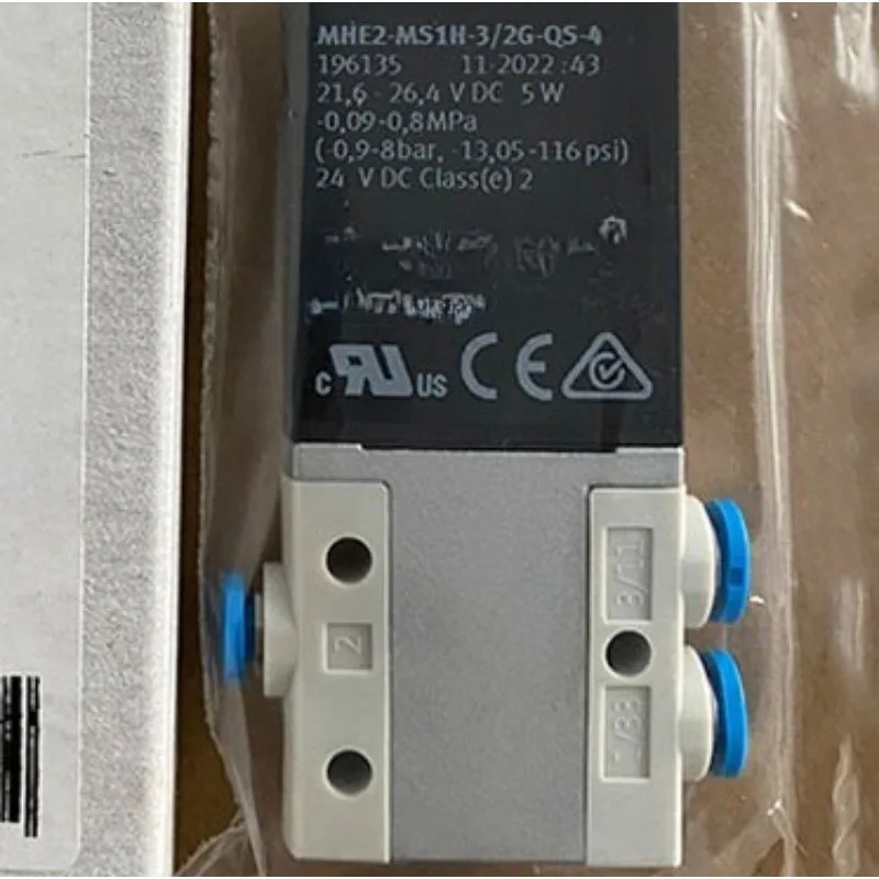 FESTO 솔레노이드 밸브 MHE2-MS1H-3/2G-QS-4 196135부품 새