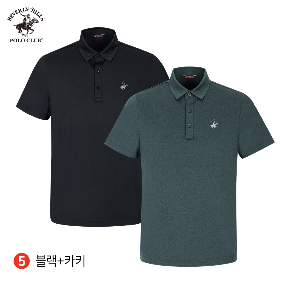 반팔 냉감 카라 2PACK 가볍고 시원한 남여공용 초경량 티셔츠 비버리힐즈폴로클럽 이미지 6