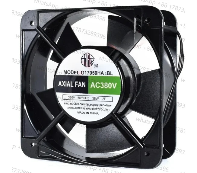 G17050HA3BL 산업냉각팬 AC 380V 38W 15050 15cm 150x150x50mm 50/60HZ 2선