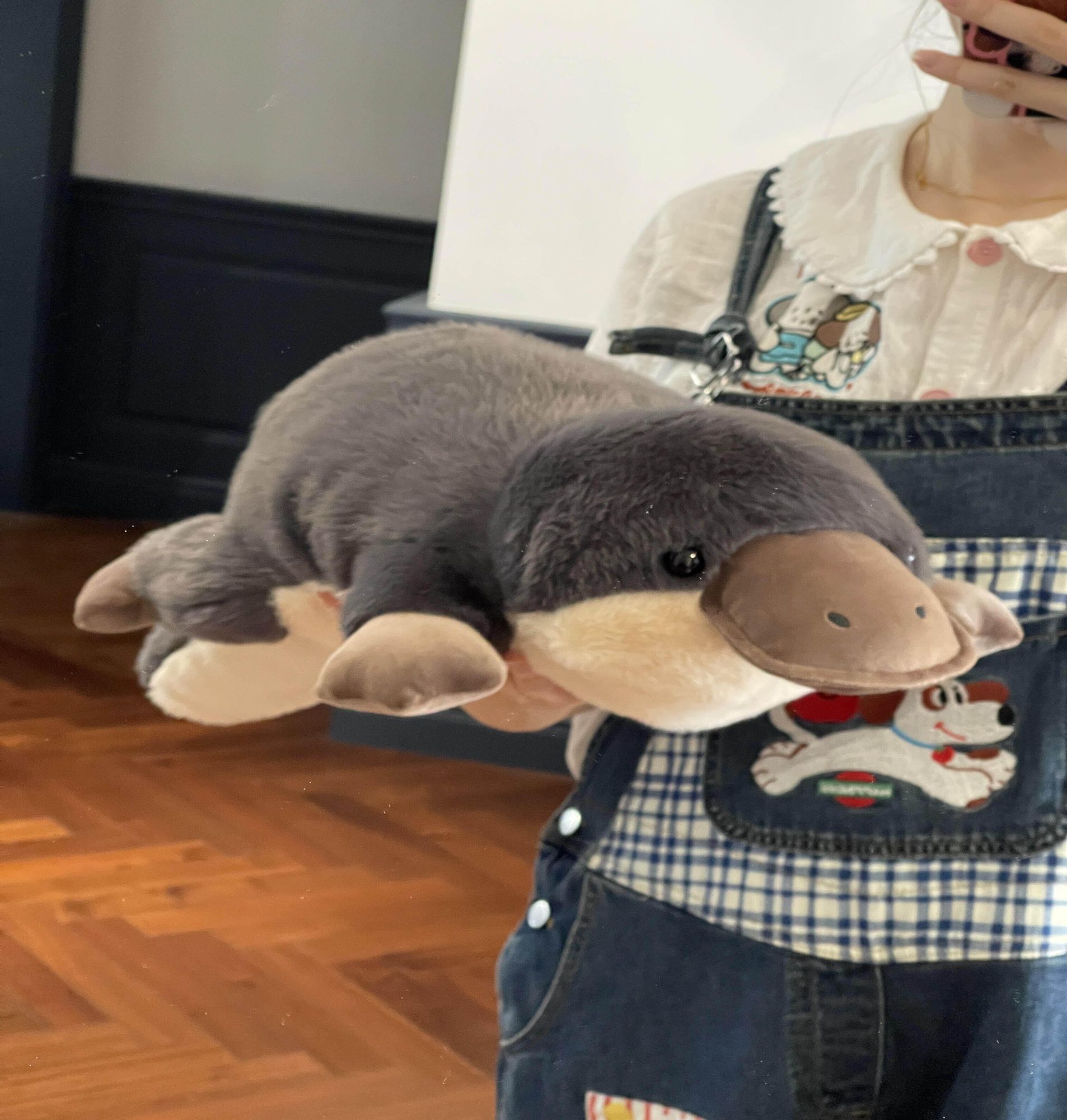 오리너구리 인형 쿠션 누운 오리주둥이 베개 60cm 누운 오리주둥이 [부드러운 탄력] 60cm - 상품 이미지