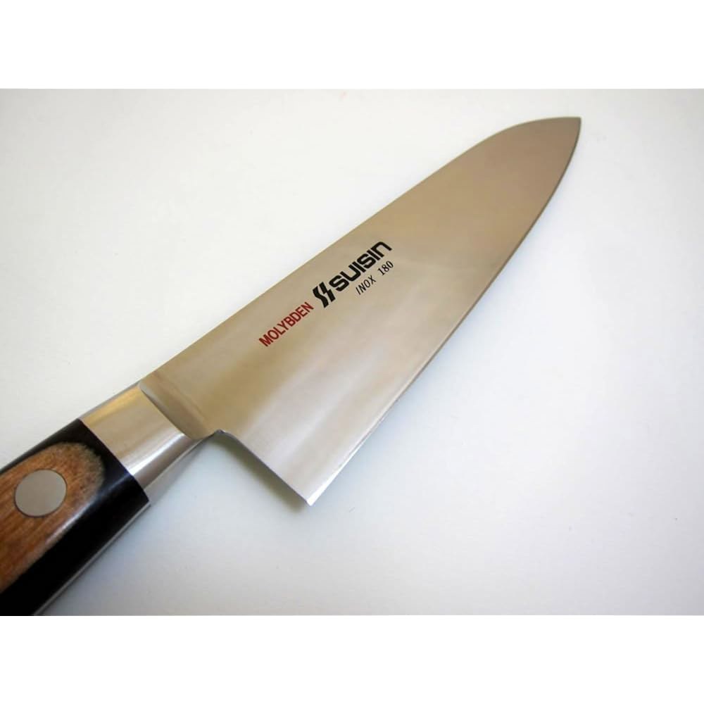 Houcho. com Suisin Inox 웨스턴 스타일 산토쿠/규토 180mm(7.1인치) 사카이 스틸 제조, 이녹스 시리즈, 정품 나이프 - 상세 이미지 2