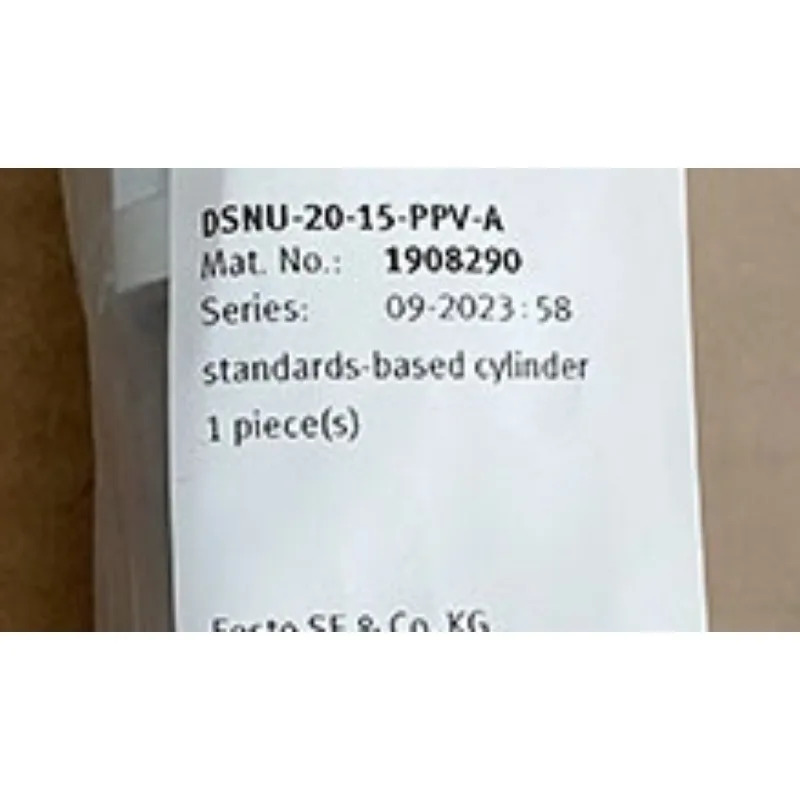 FESTO ISO 표준 실린더 DSNU-20-15-PPV-A 1908290부품 새