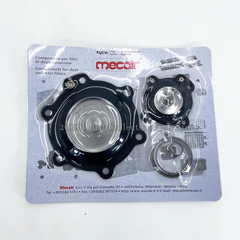 Mecair DB114 DB114/C 니트릴 다이어프램 키트 VNP214 VNP314 VNP414 VNP614 VNP714 1 1/2인치 집진기 펄스 제트 밸브용