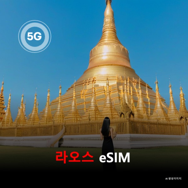 라오스 이심 eSIM 데이터 전용 매일 무제한 이심통 - 상품 이미지