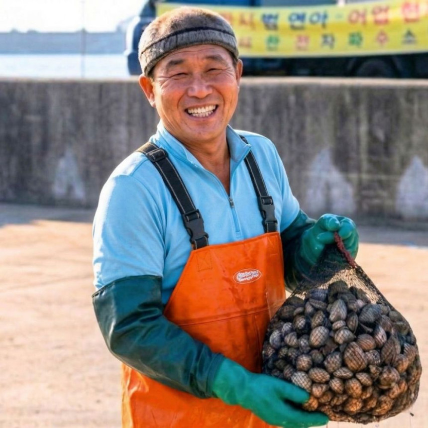 삼천포 바지락 문어 왕바지락 대왕 살조개 국산 남해 해감 1kg