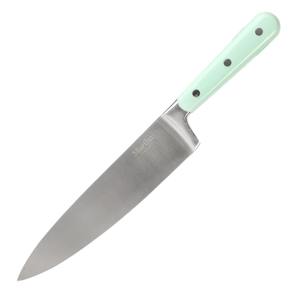 Martha Stewart 20.3cm(8인치) 단조 트리플 리벳 스틸 스테인리스 마사 - 셰프 나이프 블루 - 상품 이미지
