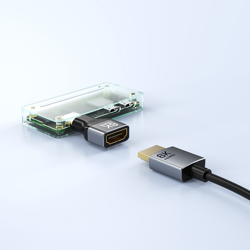 케이블타임 8K Mini HDMI M to HDMI F 연장 젠더 커플러 CP45G - 상세 이미지 4