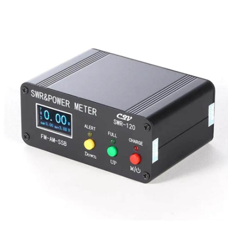 SWR120디지털 전력 정재파 측정기 120W 단파 HF/50MHz 디스플레이 영어 메뉴