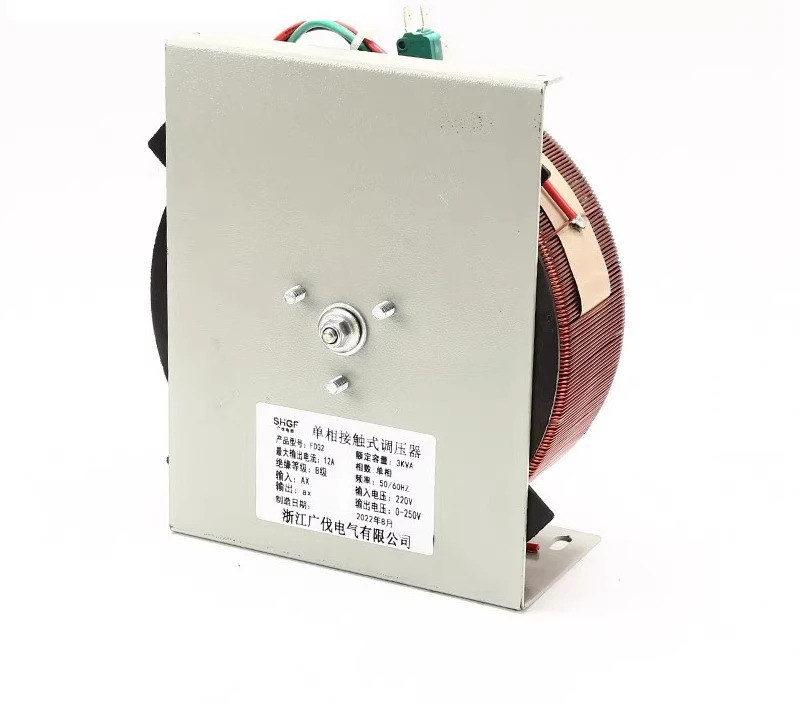 단상 레귤레이터 측면 설치 PDGC2-1KVA 0-250V 조정 가능