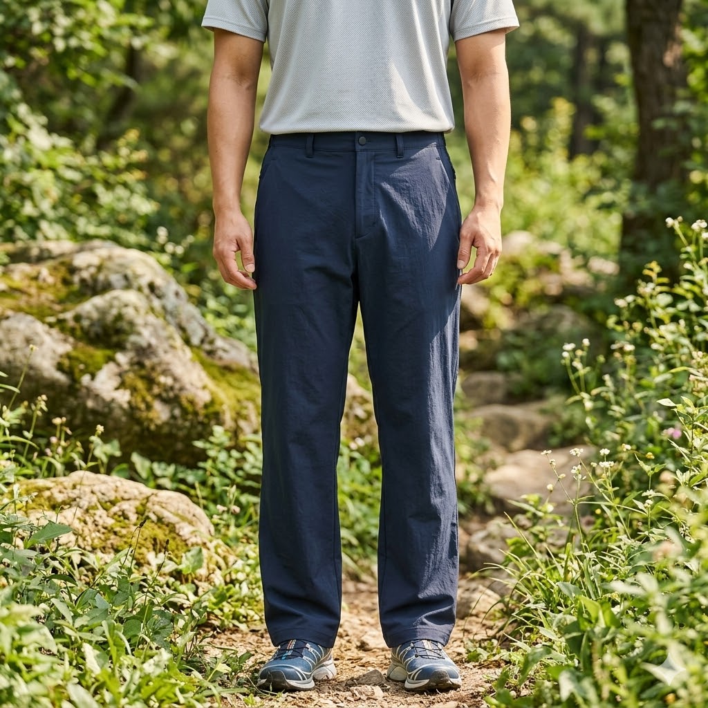 네파 여름 남자 아웃도어 고프코어 스판 기본 등산바지 - 상품 이미지