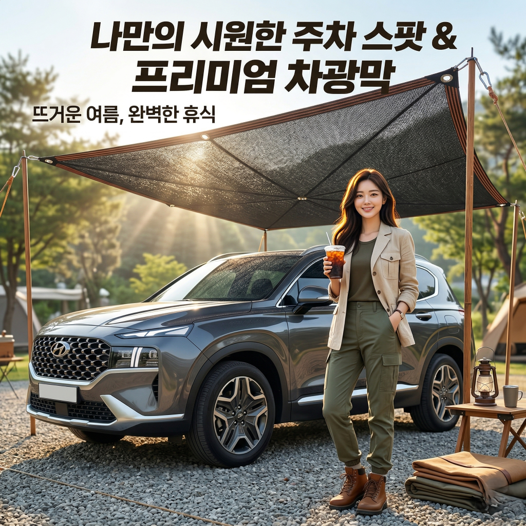 햇빛가림막 옥상 주차장 차광망 2M 농막 쿨 그늘막 메쉬 타프 - 상세 이미지 5