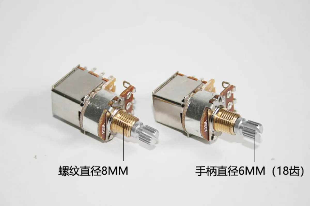 1개15MM 단축 전기 기타보호판 베이스 25K 250K 500K 풀컷 단일 포텐셔미터