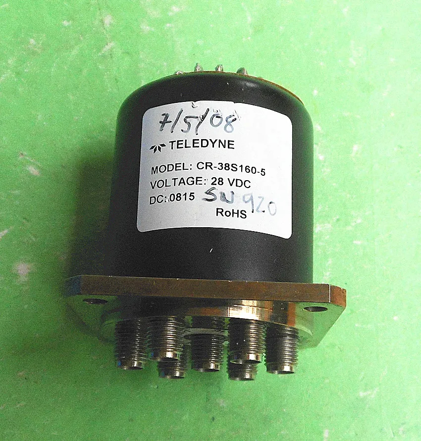 TELEDYNE CR-38S160-5 28V DC-18GHz SMA RF 마이크로파 동축 스위치