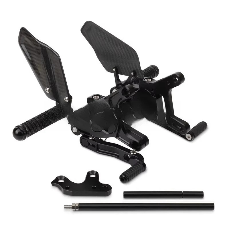 부품은 Kawasaki ZX6R 636 경쟁키높이 페달 탄소 섬유 조절 가능