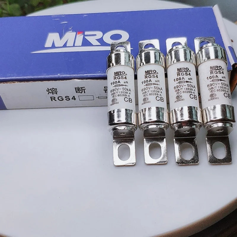 10PCS RGS4 32A 40A 50A 63A 75A 80A 100A 110A aR 690V MRO 퓨즈