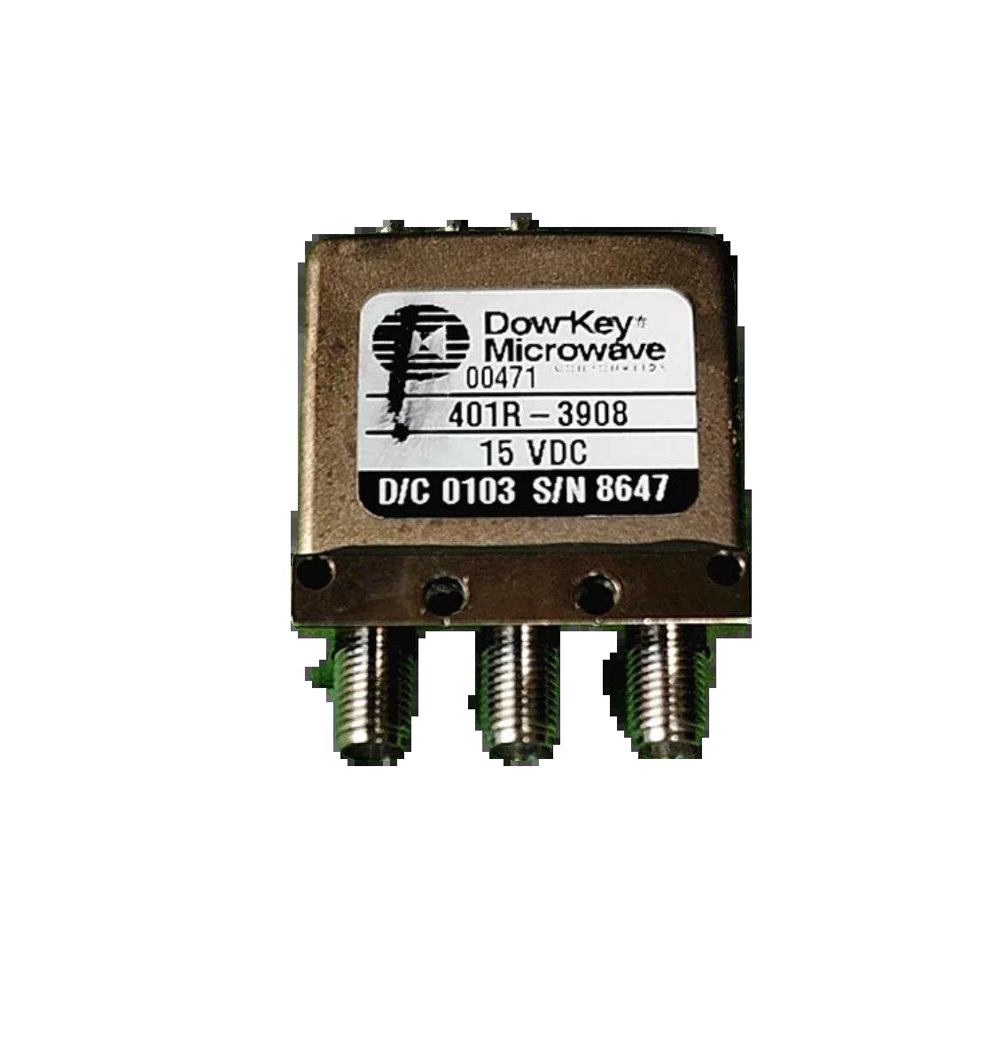 D0w-Key 401R-3908 15V 0-18GHz RF SPDT SMA 동축 스위치