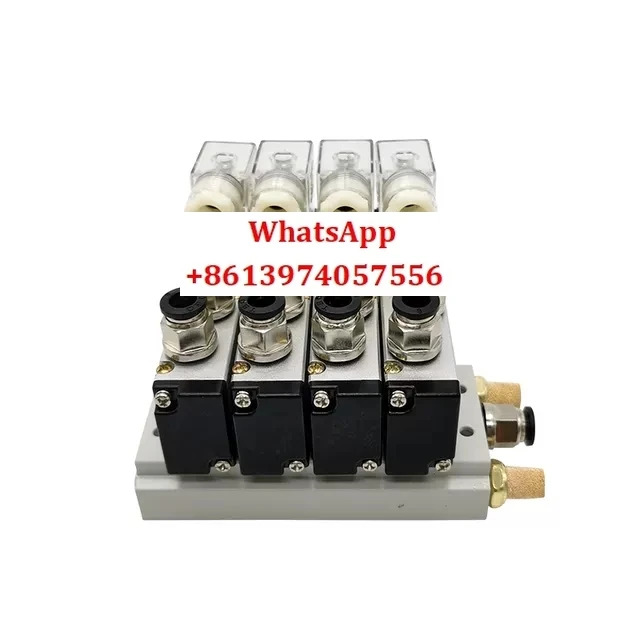 전자기 밸브 그룹 4V210-08 3 4 5 6 8 위치 AC220V DC24V 베이스 컴플리트 세트