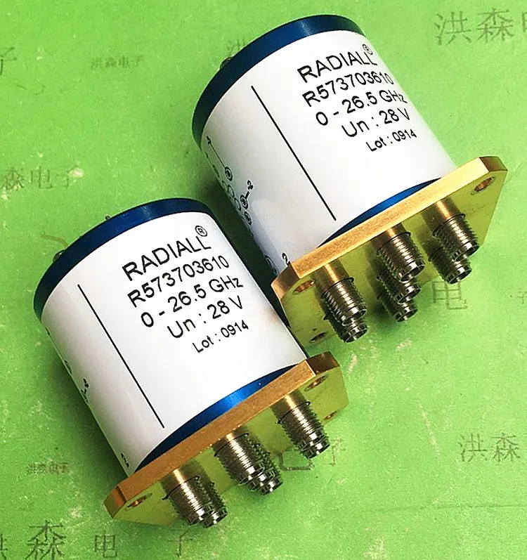 래디얼 R 573703610  SP6T 26.5GHz 28V 2.92mm RF 마이크로파 동축 스위치