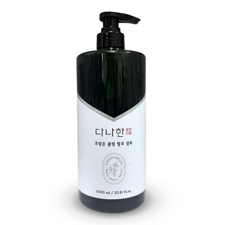 다나한 초담은 시원한 쿨링 탈모 케어 한방 샴푸 1000ml - 상품 이미지