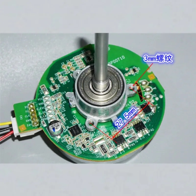 24V30W 메이베이야 외부 로터 브러시리스 모터 CLK 속도 제어 이볼 베어링 DC 팬 가변 주파수