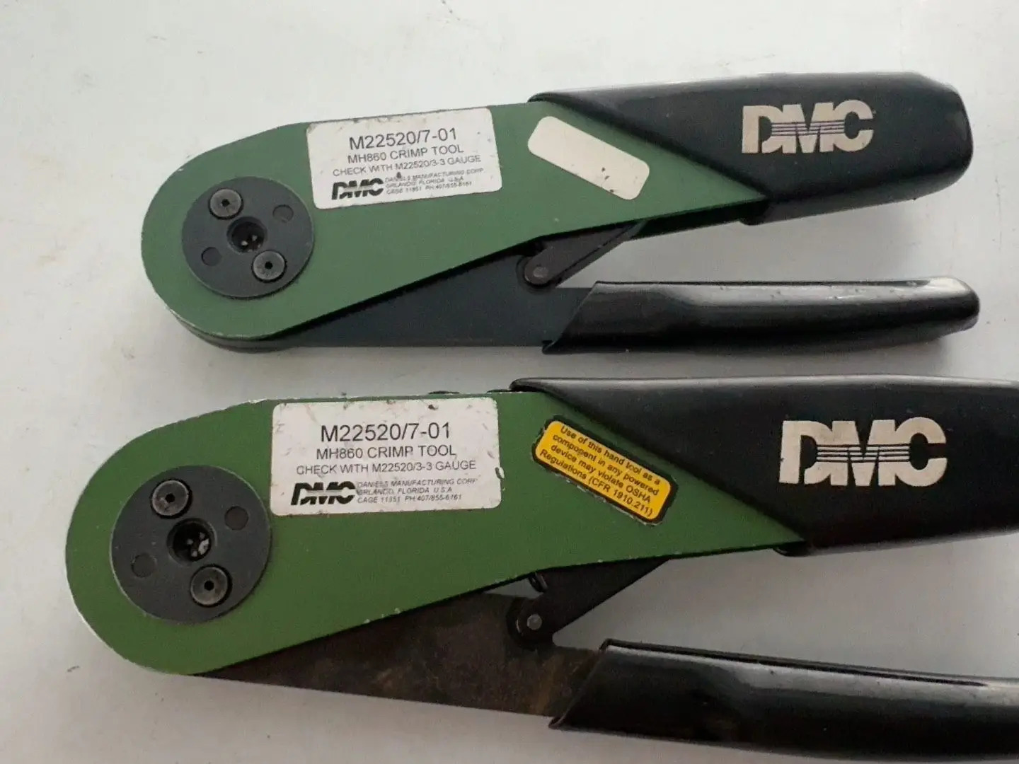 M22520/7-01 MH860 와이어 크림핑 플라이어 크림프 도구