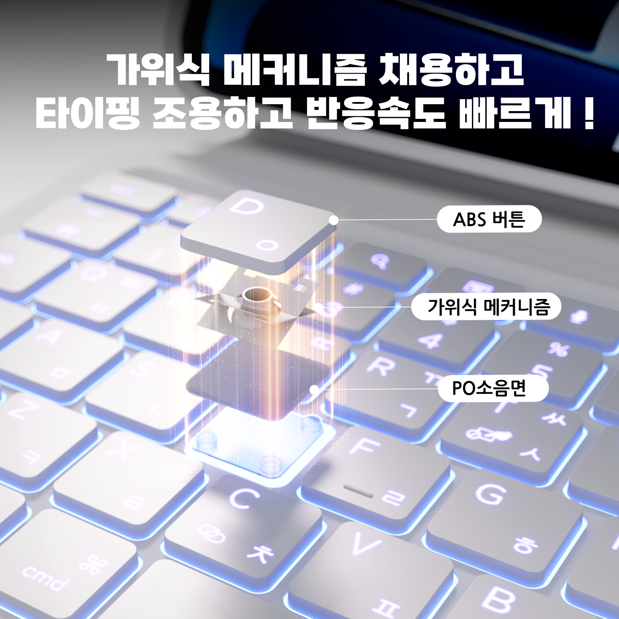 아이트워 아이패드 키보드 케이스 마그네틱 분리형 360도 회전 다각도 높이 조절 가능 블루투스 키보드 케이스 저소음무선구 트랙패드 한국어 구조독매직키보드 이미지 8